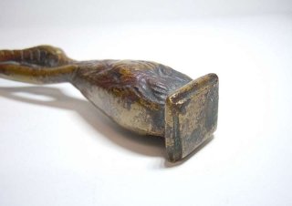 Adlerkralle Bronze Briefffner mit Petschaft um 1910/1920