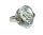 Zeitlos moderner Silber Designer Ring mit Bergkristall RG50