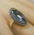 Noblesse Silber Jugendstil Ring mit ovalem Aquamarin + Markasiten  RG54