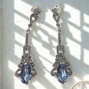 Exklusive ART-DECO Ohrringe aus 925 Sterling Silber mit...