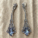 Exklusive ART-DECO Ohrringe aus 925 Sterling Silber mit...