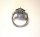 Silber ART DECO Ring mit Aquamarinen und Markasiten