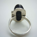 Eleganter Sterling Silber Onyx Art Deco Ring mit Markasiten RG56