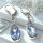 Exklusive Art-Deco Ohrringe aus 925 Silber mit oval geschliffenem Aquamarin – handgefertigter Ohrschmuck