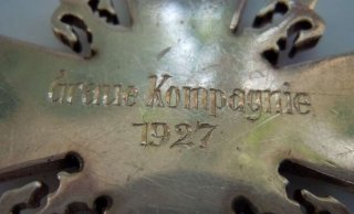 990 Silber Orden  Schtzenverein Graue Kompanie von 1927
