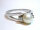 585 Weißgold Perlen Ring mit Diamanten RG 57
