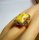 925 Silber Designer Ring mit Butterscotch Bernstein Vintage RG 60