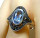 925 Silber Jugendstil Aquamarin Ring Pforzheim  62