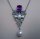 Pforzheimer traumhaftes edles Amethyst Jugendstil Collier mit Perlen