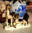 Porzellan Figurine Schäferhunde 30er Jahre