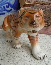 Porzellan Figur Royal Dux Bohemia schleichender Tiger (2)