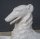 Porzellan Figur von Herend Weißporzellan Windhund Barsoi