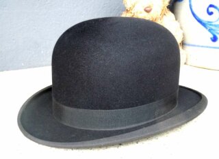 Bowler Hut Melone schwarz England elegant aus den 50er Jahren