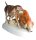 Royal Dux Porzellanfigur Jagdhunde – Handbemalte Tierfigur aus Czechoslovakia, 32 cm