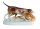 Royal Dux Porzellanfigur Jagdhunde – Handbemalte Tierfigur aus Czechoslovakia, 32 cm