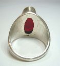 925 Silber Ring mit rotem Karneol aus den 70er Jahren