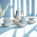 Art déco Roslyn Mokka-Service aus Bone China...