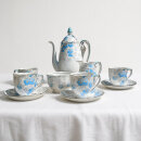 Art déco Roslyn Mokka-Service aus Bone China – ca. 1935