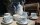 Art déco Roslyn Mokka-Service aus Bone China – ca. 1935