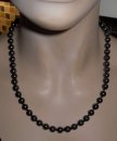 Wechselschließensystem Collier Tahitiperle schwarz 10 mm