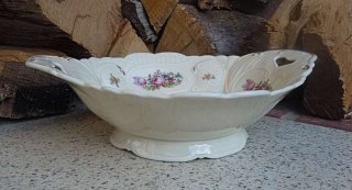 Fuschale mit Blumendekor von Johann Seltmann 60er Jahre