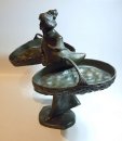 Jugendstil Figurine Marketenderin um 1900 bronziert