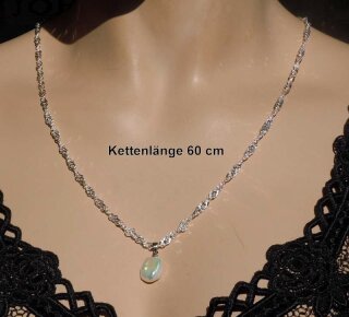 Keshi Perlenanhänger an 925 Silber Singarpurkette 45 oder 60 cm