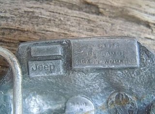 Vintage Buckle Grtelschnalle aus den 70er Renegade CJ5 / CJ7 emailliert USA 1978