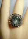 High School Ring 10K Weißgold Herff Jones von 1979 Virginia RG62  US10