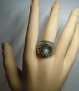 High School Ring 10K Weißgold Herff Jones von 1979 Virginia RG62  US10