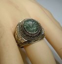 High School Ring 10K Weißgold Herff Jones von 1979 Virginia RG62  US10