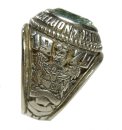 High School Ring 10K Weißgold Herff Jones von 1979 Virginia RG62  US10