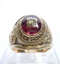 High School Ring 10K Gelbgold Josten von 1964 Oklahoma RG61  US 9.5