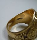 High School Ring 10K Gelbgold Josten von 1964 Oklahoma RG61  US 9.5