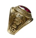 High School Ring 10K Gelbgold Josten von 1964 Oklahoma RG61  US 9.5