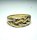 Feiner Gelbgold Ring mit 2 kleinen Diamanten RG 51