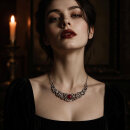 Antikes Silber-Collier mit Karneol – Pforzheim um 1920