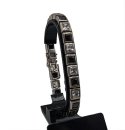 Elegantes Vintage 925 Silber Armband von 1950 – Onyx & Bergkristall im klassischen Eternity Design
