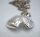 925 Silber Medaillon Miniatur Foto Anhänger  in Herzform an Kette