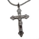 Exklusives 925 Designer Silberkreuz mit Jesus – Handgefertigter Anhänger inkl. 60 cm Silberkette