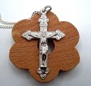 Ungetragenes 925 Silberkreuz Anhänger Jesus mit Kette