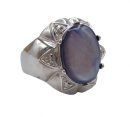 Zeitlos moderner Silber Designer Ring mit Chalcedon RG67