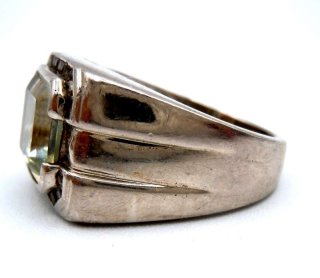 925 Silber Ring mit grnem Amethyst RG 62