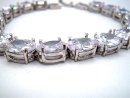 925 Silber Kristall VintageTennis Armband