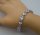 Wunderschönes 925 Silber Armband mit 17 ovalen Kristallen – Vintage Schmuck mit brillantem Funkeln