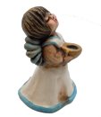 Vintage Thun Bozner Engel Weiß – Handgefertigter Weihnachtsengel aus Keramik, 10,5 cm, Sammlerfigur aus Südtirol
