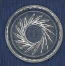 Vintage Glas-Aschenbecher mit Schleuderstern &...