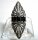 Noblesse Silber Jugendstil Navette Ring mit Markasit + Onyx RG56
