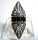 Noblesse Silber Jugendstil Navette Ring mit Markasit + Onyx RG57