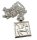 Vintage 925 Silber Sternzeichen Steinbock Anhänger mit 925 Silber Singarpurkette